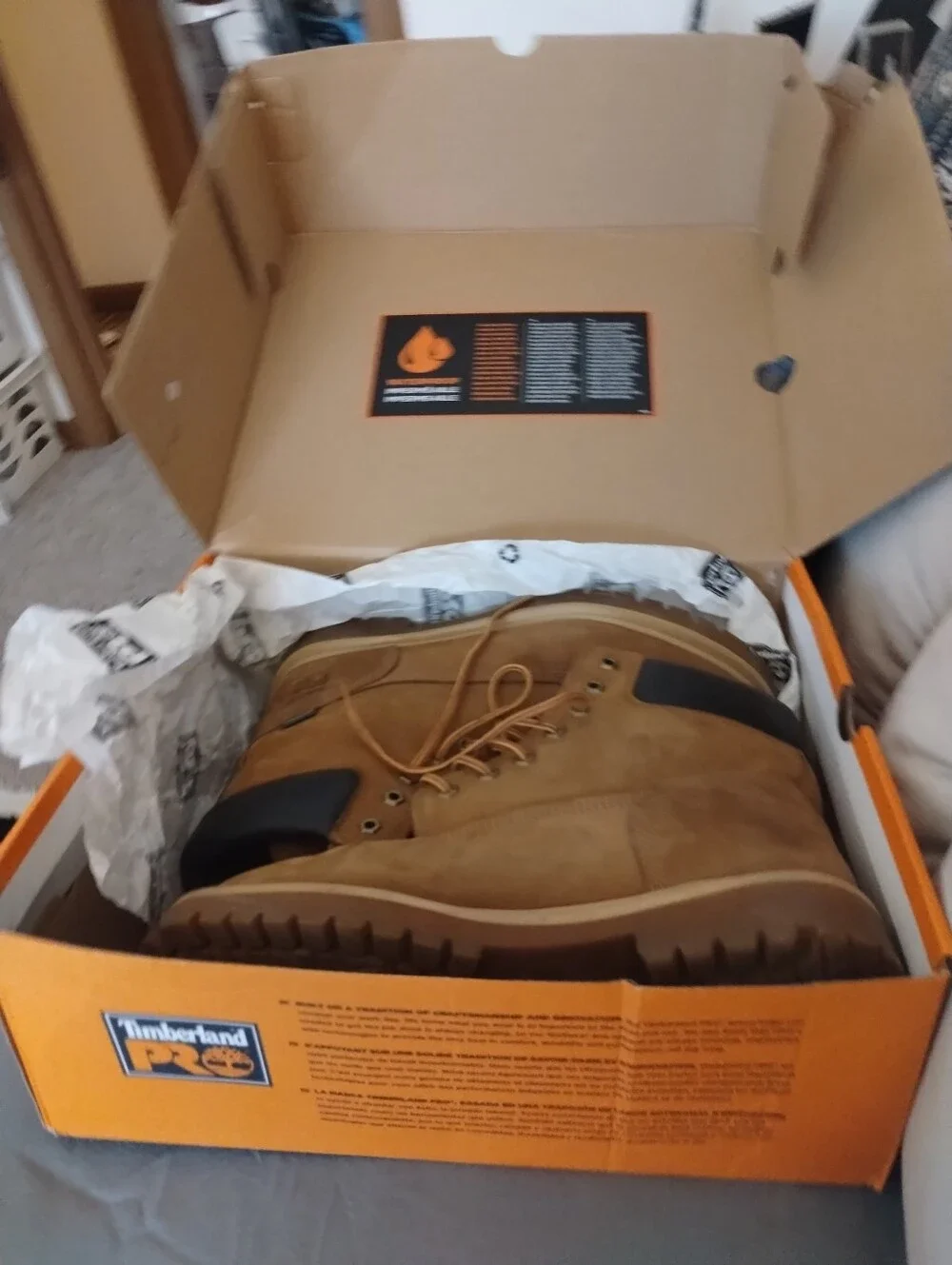 Mens Timberland Steel Toe Water Resistant Insulated High Top Work Boots Sz 11m